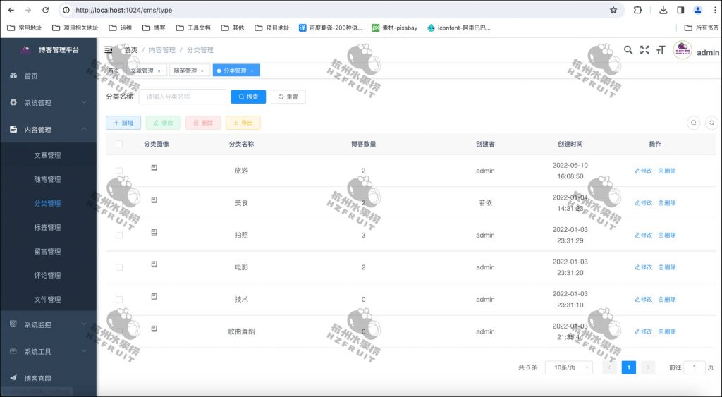 图片[10]-个人博客系统-计算机毕设网-杭州水果捞