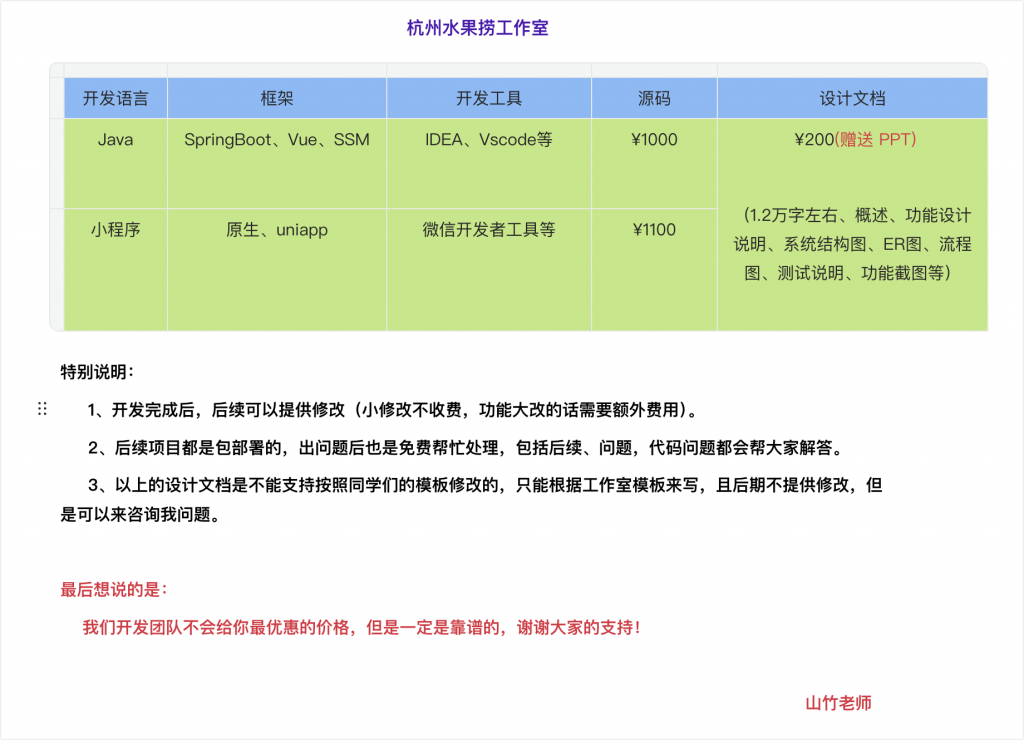 毕设定制-计算机毕设网-杭州水果捞
