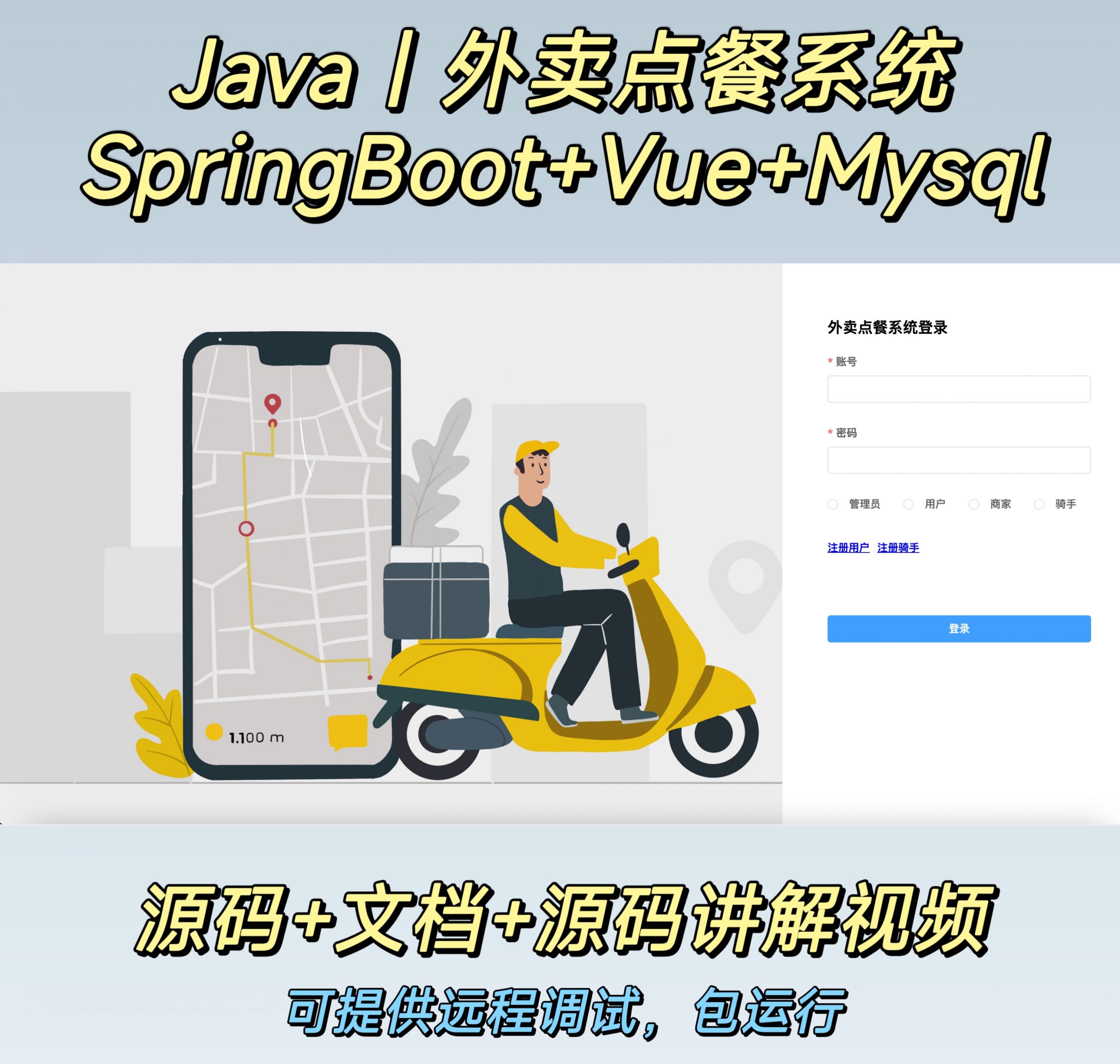 骑手外卖点餐系统-计算机毕设网-杭州水果捞