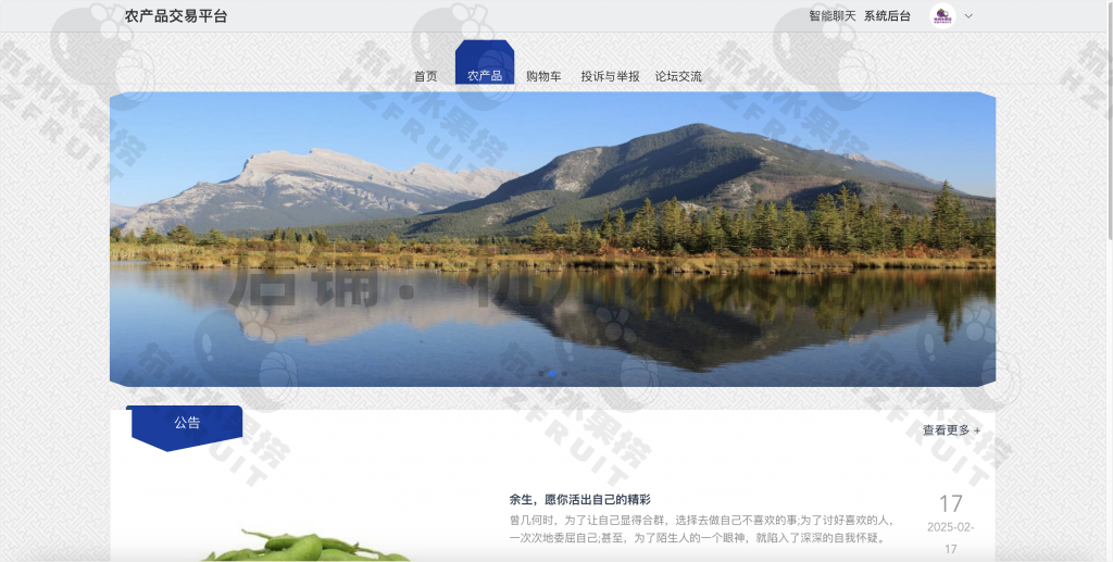 图片[1]-农产品交易平台-计算机毕设网-杭州水果捞